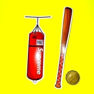 3/$20 brand new 2x large Supreme waterproof stickers